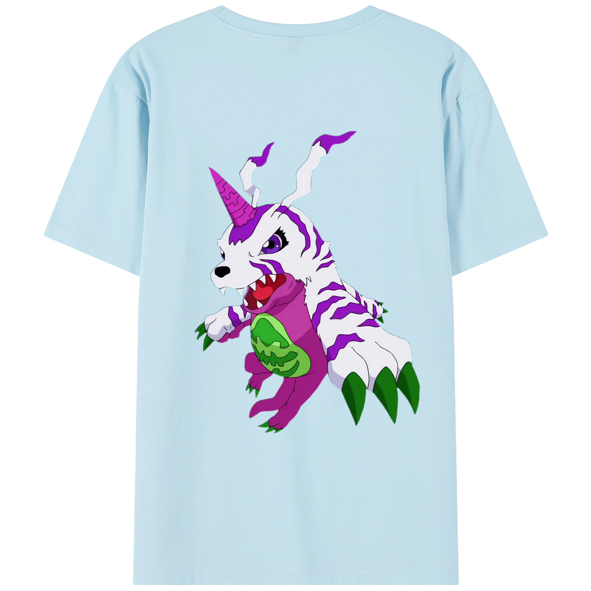 （画像用） Digimon デジタルモンスター/デジモン 綿100％半袖Tシャツ（背面プリント）